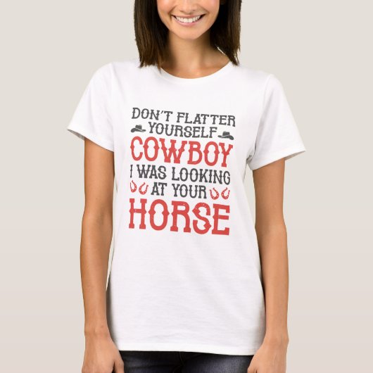 T-shirt Ne vous fiez pas à vous-même Cowboy (Devant)
