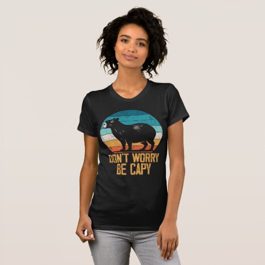 T-shirt Ne Vous Inquiétez Pas Être Capy Funny Capybara Ret (Devant entier)