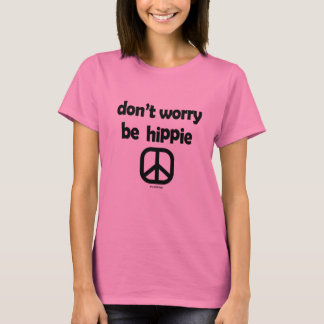 T-shirt Ne vous inquiétez pas être Hippie Tie Tee Pink