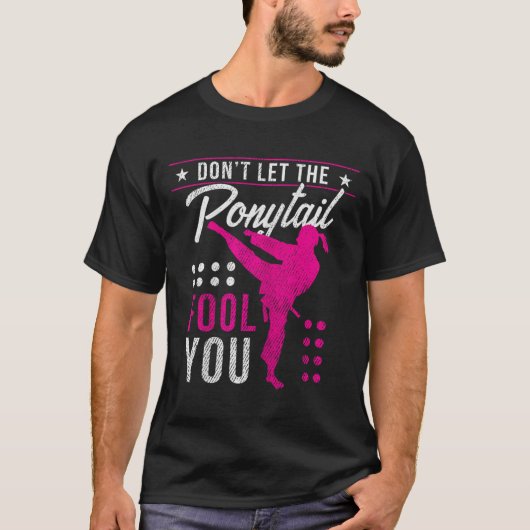 T-shirt Ne vous laissez pas berner par la queue de cheval (Devant)