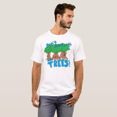 T-shirt Ne vous mêlez pas des arbres ! (Devant entier)