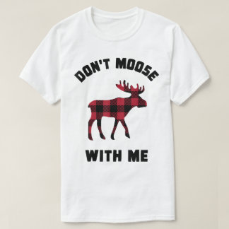 T-shirt Ne vous moquez pas de moi, design carreaux drôle