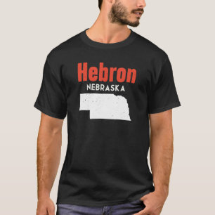 T-shirt Nebraska États-Unis Amérique Voyage Nebraskan Hébr