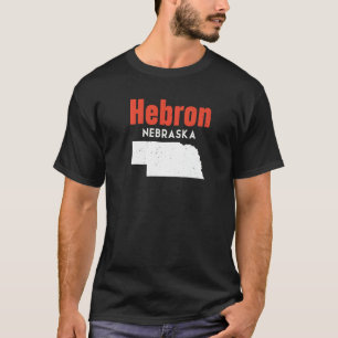 T-shirt Nebraska États-Unis Amérique Voyage Nebraskan Hébr