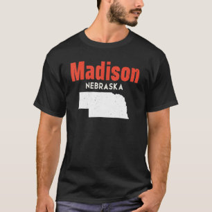 T-shirt Nebraska États-Unis Amérique Voyage Nebraskan Madi