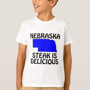 T-shirt Nebraska - Le steak est délicieux