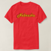 T-shirt Nebraska Retro Text États-Unis (Design devant)