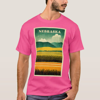 T-shirt Nebraska Retro Travel