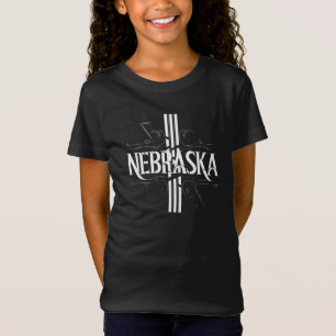 T-Shirt Nebraska Stripe Girls’ Fine Jersey Tee