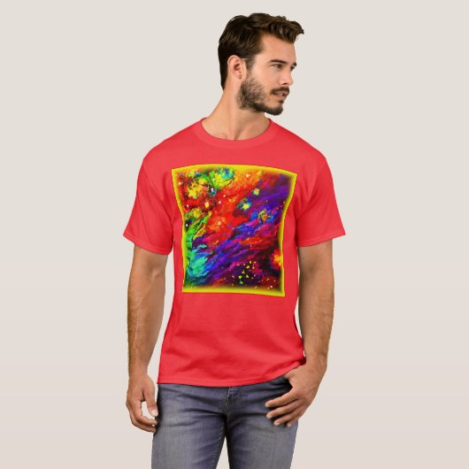 T-shirt Nebula Dans Notre Peinture Universe. Commandez dès (Devant entier)