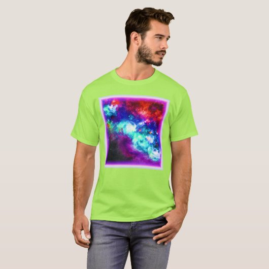 T-shirt Nebula Stars Design Art numérique. Commandez dès m (Devant entier)