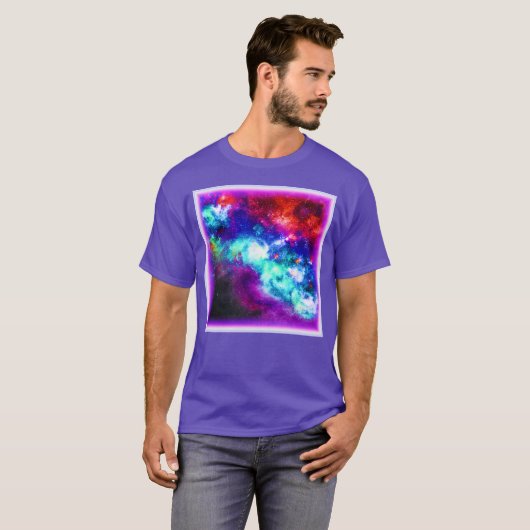 T-shirt Nebula Stars Design Art numérique. Commandez dès m (Devant entier)