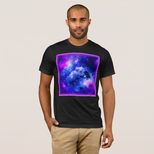 T-shirt "Nebula Stars" - Un Art numérique Étonnant. Achete (Devant entier)