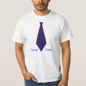 T-shirt Necktie du vendredi décontracté (Devant)