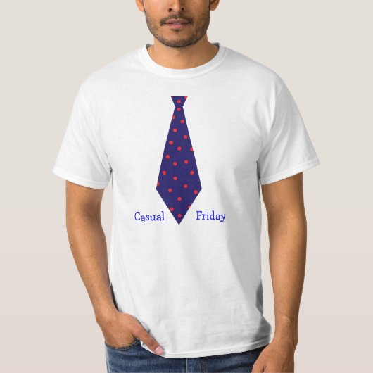 T-shirt Necktie du vendredi décontracté (Devant)