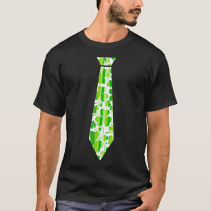 T-shirt Necktie St Paddys Day Irish Cravat Ireland St Part