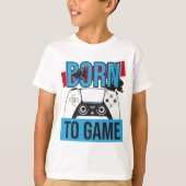 T-SHIRT NÉE AU JEU AVEC MA CONSOLE (Devant)