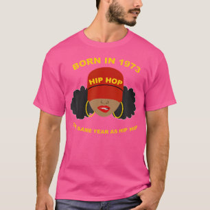 T-shirt Née En 1973 Anniversaire Africaine Américaine Femm