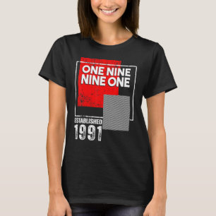 T-shirt Née en 1991 ou Vintage pour les femmes