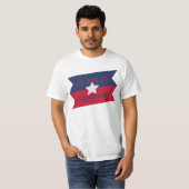 T-shirt NÉE EN OugandaSlaviA, née en Amérique et en Yougos (Devant entier)