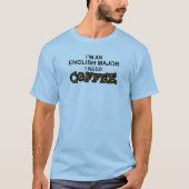 T-shirt Need Coffee - English Major (Devant)