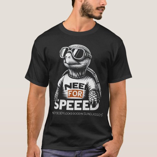 T-shirt Need for Speed Tortoise – Funny Lazy Racer (Devant)