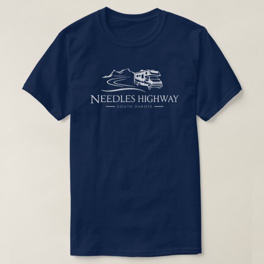 T-shirt Needles Highway South Dakota Véhicule récréatif (Design devant)