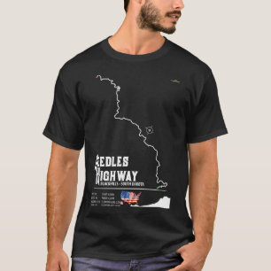 T-shirt Needles Highway Us87 Usa Black Hills South Dakota