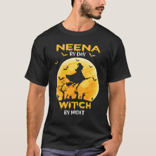 T-shirt Neena By Day Sorcière By Night Drôle Halloween Cos