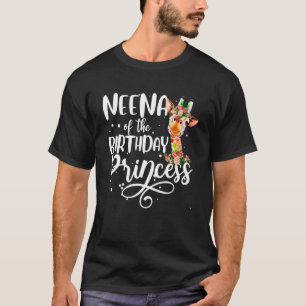 T-shirt Neena de la girafe princesse de l'anniversaire Gi