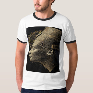 T-shirt Néfertiti Ligne d'art Silhouette Moderne