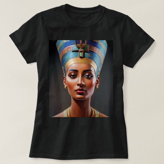 T-shirt Nefertiti Portrait Art original (Design devant)