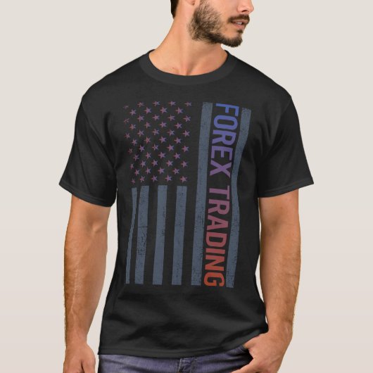 T-shirt Négociant américain Forex Trader (Devant)