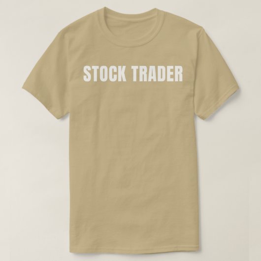 T-shirt Négociant en actions Titre de travail drôle Profes (Design devant)