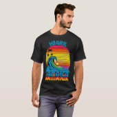T-shirt Negril Jamaica Retro Throwback Surf & Beach Souven (Devant entier)