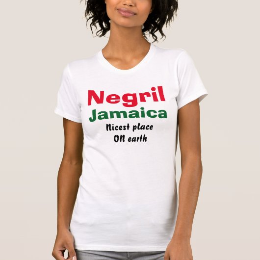 T-shirt Negril Jamaïque (Devant)