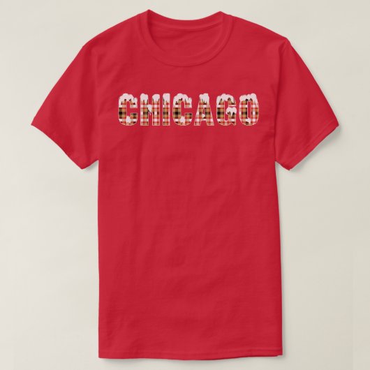 T-shirt Neige de Chicago (Design devant)