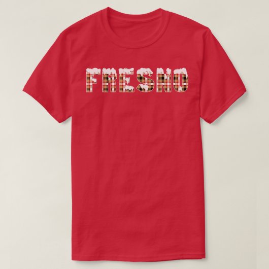 T-shirt Neige de Fresno (Design devant)