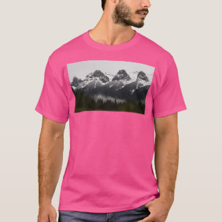 T-shirt Neige Légère Dans Les Rocheuses Longtemps
