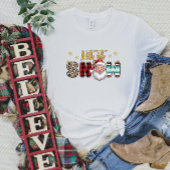 T-shirt Neige Père Noël Noël féminin