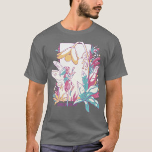 T-shirt Neige Petite Fée Avec Fleurs Nature Imaginaire