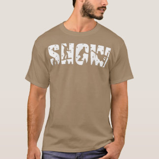 T-shirt Neige Pour Les Amateurs De Snowboard