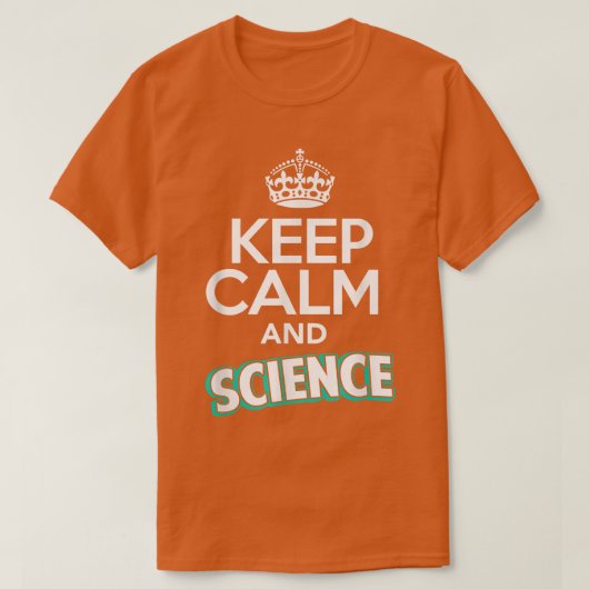 T-shirt Neil deGrasse Tyson Conserver le calme et la scien (Design devant)