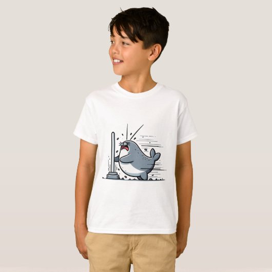 T-shirt Neil The Pole Smashing Seal (Devant entier)