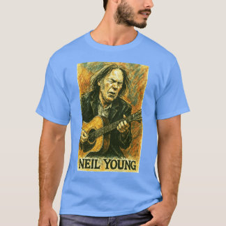 T-shirt Neil Young garçon de famille drôle