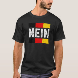 T-shirt Nein German Non Dit Allemagne Vintage