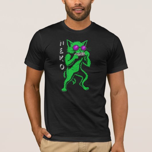 T-shirt Neko Blues Chat (Devant)