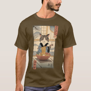 T-shirt Neko Ramen Ukiyo-e