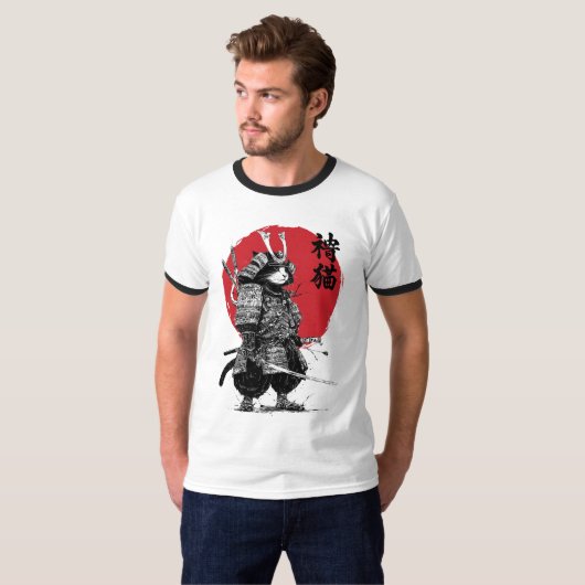 T-shirt Neko Samurai (Devant entier)