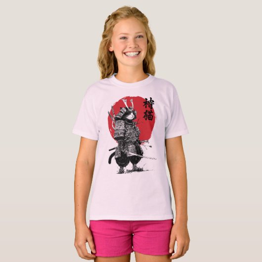 T-shirt Neko Samurai (Devant entier)